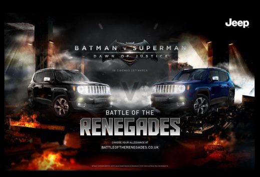 El Nuevo Jeep Renegade debuta en la pantalla grande de la mano de Batman v/s Superman