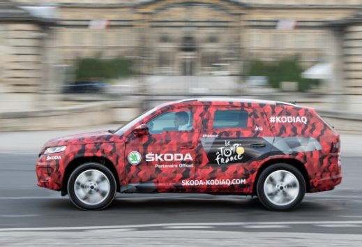 El Skoda Kodiaq fue el primero en cruzar la meta del Tour de Francia