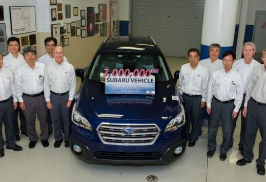 Subaru está orgullosa por haber fabricado tres millones de autos en EE.UU.