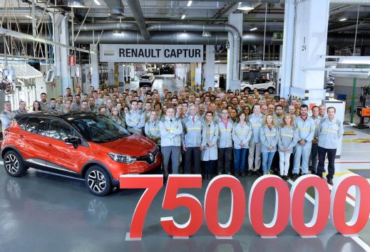 Renault celebra la fabricación de la unidad 750 mil del Captur