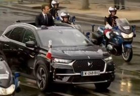 Francia: Emmanuel Macron estrenó un flamante DS7 Crossback Cabrio