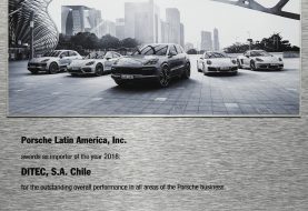 DITEC elegido nuevamente como "Importador del Año" de Porsche en América Latina