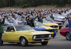 Ford logró reunir 1.326 Mustangs en sus instalaciones de pruebas en Bélgica