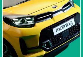 Así se ve el frontal del Facelift del KIA Morning 2021