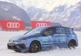 El Nuevo VW Golf R se deja de ver en la tradicional Ice Race de Austria