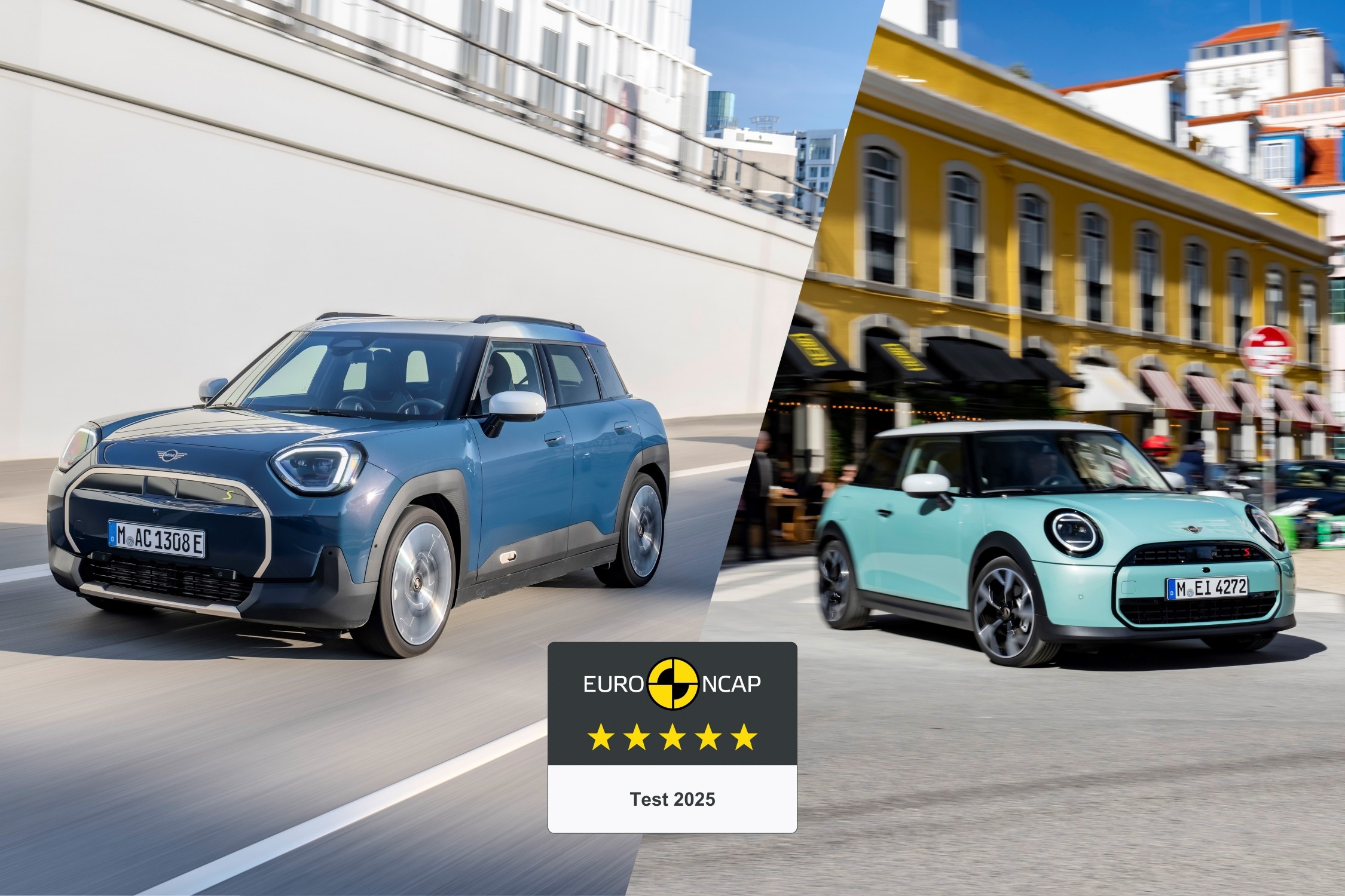 MINI reafirma su liderazgo en seguridad: cinco estrellas Euro NCAP para el Cooper y el Aceman 31 P90616729 lowRes five stars in the eu